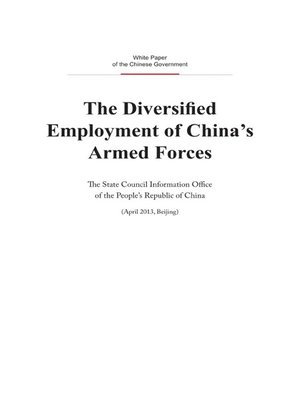 cover image of The Diversified Employment of China's Armed Forces (中国武装力量的多样化运用)